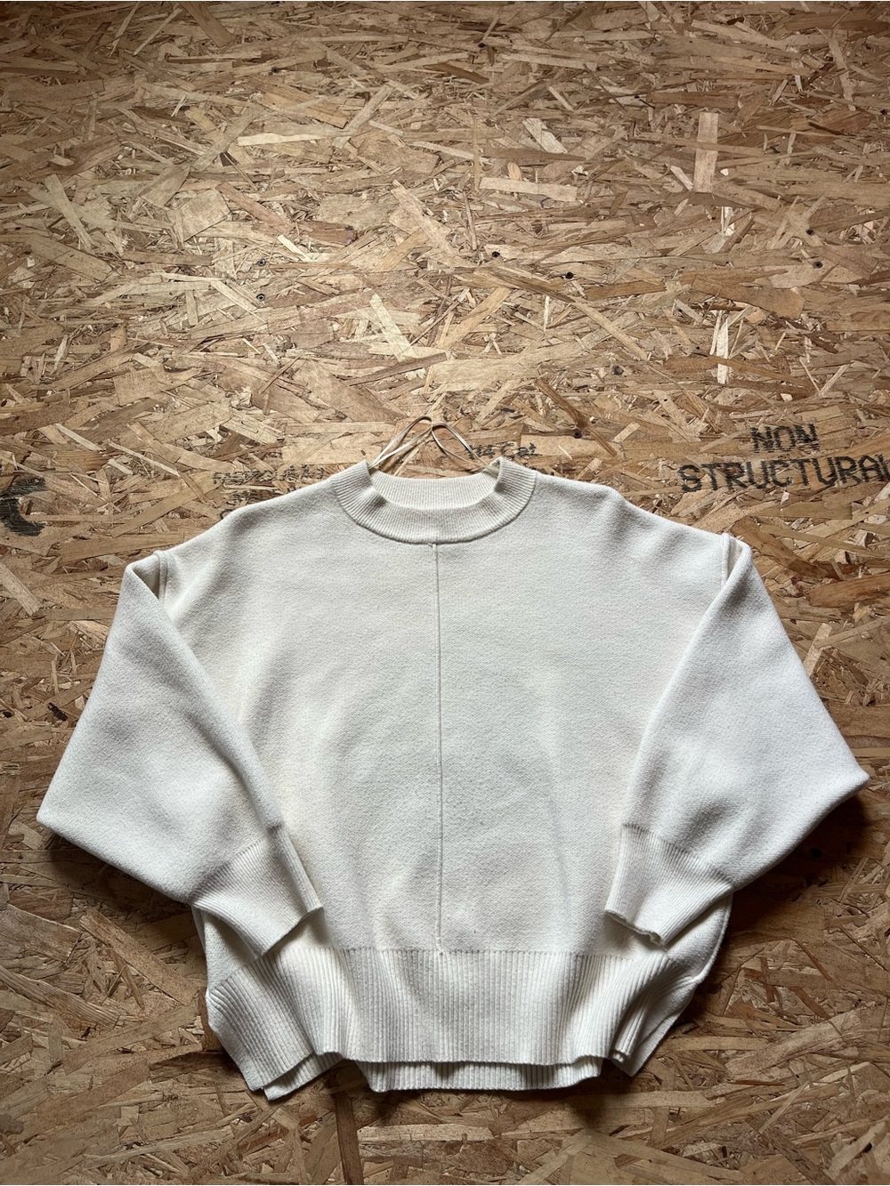 Blank Brand Cream Zara Crewneck women's Sweater
